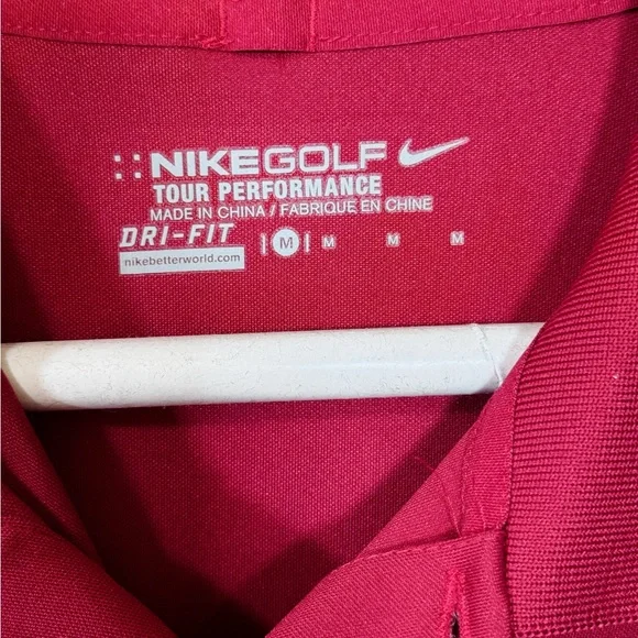 Nike Men's Polo Shirt in Rich Pink - Picture 2 of 4